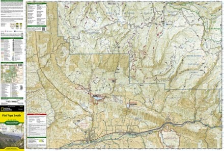 National Geographic Flat Tops South Topographic Map 2