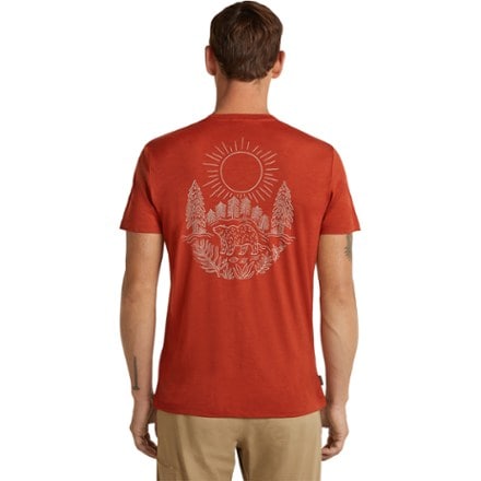 Icebreaker Merino 150 Tech Lite Forest Footsteps T-Shirt - Men's 2
