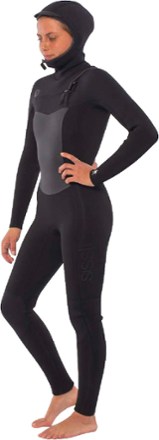 Sisstrevolution 7 Seas 5/4 mm Hooded Chest Zip Wetsuit - Women's 2