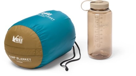 REI Co-op Camp Blanket Stuff sack (32 fl. oz. bottle for scale; not included)