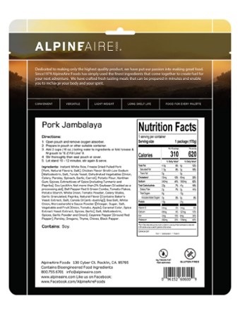 AlpineAire Foods Pork Jambalaya - 1 Serving 2