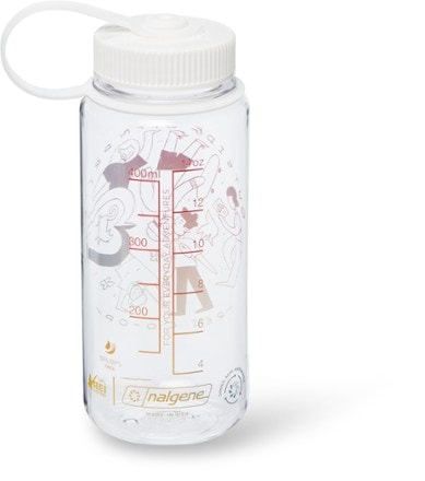REI Co-op Nalgene Sustain Pride Wide-Mouth Water Bottle - 16 fl. oz. Back view