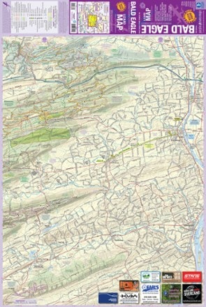 Purple Lizard Maps Bald Eagle Pennsylvania State Forest Map - 4th Edition 2