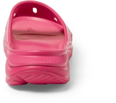 HOKA ORA Recovery 3 Slides Back view (Pink Yarrow/Pink Yarrow)