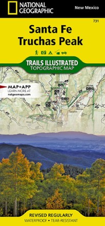National Geographic Santa Fe and Truchas Peak Topographic Map 0