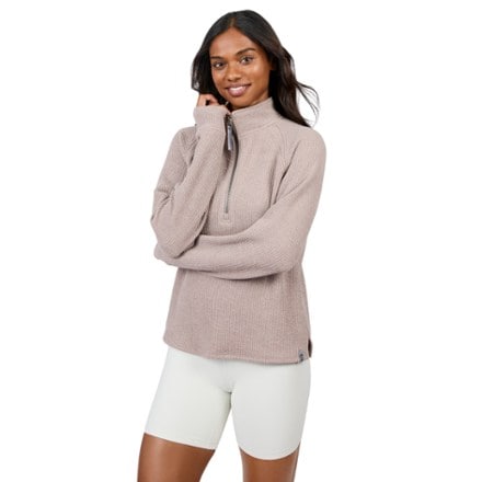 Free Country Ripple Knit Half-Zip Top - Women's 0