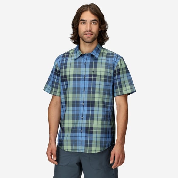 On Body Image of color Arctic Navy Wayland Plaid