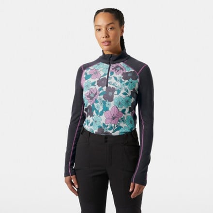 Helly Hansen LIFA Merino Midweight 2-In-1 Graphic Half-Zip Base Layer Top - Women's 1