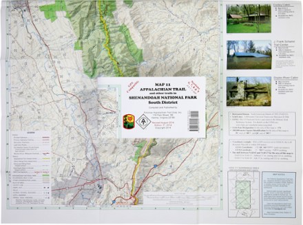 PATC Appalachian Trail Map: AT and Other Trails in Shenandoah National Park South District 0