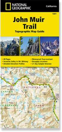 National Geographic John Muir Trail Topographic Map Guide 0