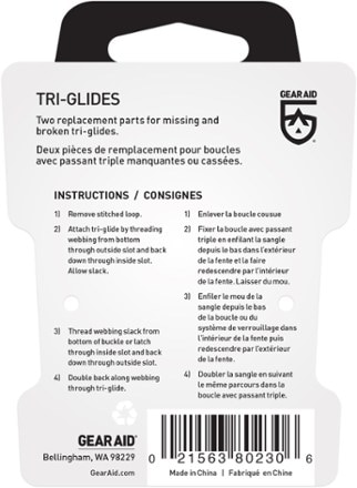 Gear Aid Tri-Glide Buckle Set - Package of 2 3