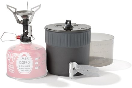 MSR PocketRocket Deluxe Stove Kit Fuel canister not included.
