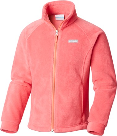 coral columbia fleece jacket