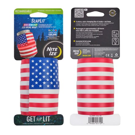 Nite Ize SlapLit Rechargeable Disc-O Select LED Drink Wrap 9