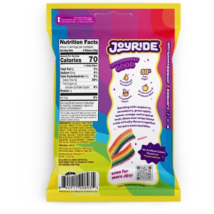 JOYRIDE Low Sugar Sour Strips 1