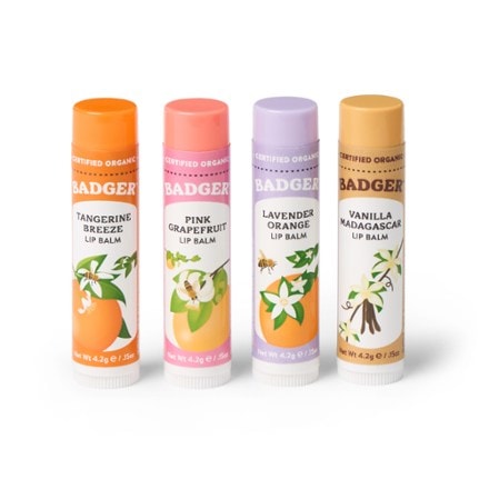 Badger Classic Lip Balm Set - Set of 4 1