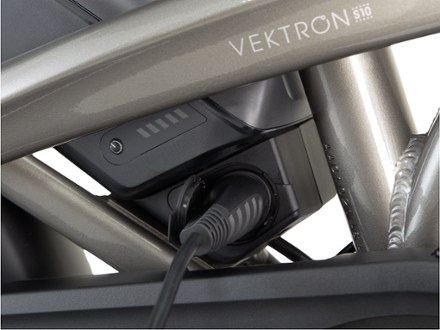 Tern Vektron S10 Folding Electric Bike Charging port (Gloss Silver)