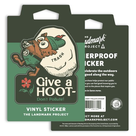 The Landmark Project Give Hoot, Don't Pollute Sticker 1