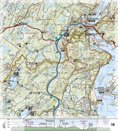 National Geographic Appalachian Trail: Delaware Water Gap to Schaghticoke Mountain Topographic Map Guide 2