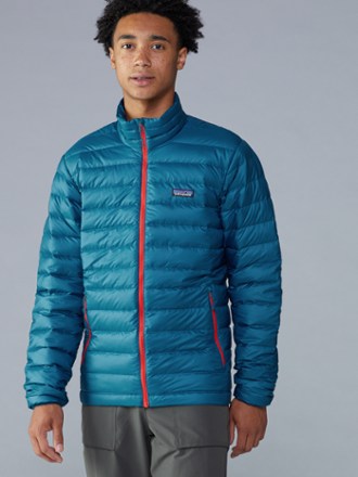 patagonia men's down sweater jacket big sur blue