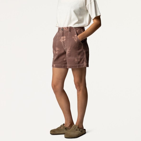 On Body Image of color Floral Marine Print