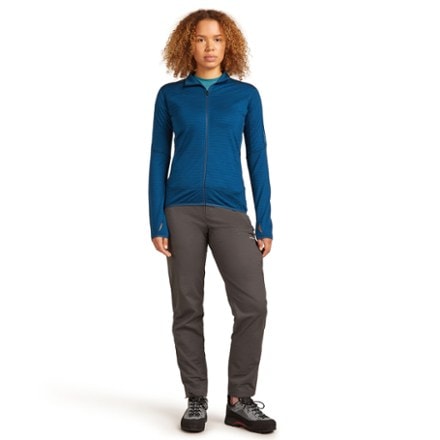 Icebreaker Merino Blend 300 RealFleece Descender Long-Sleeve Zip Base Layer Top - Women's 3