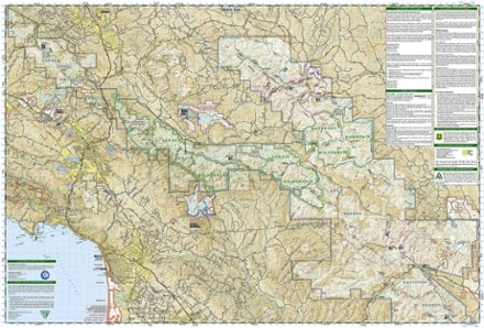 National Geographic Los Padres National Forest West Map 2