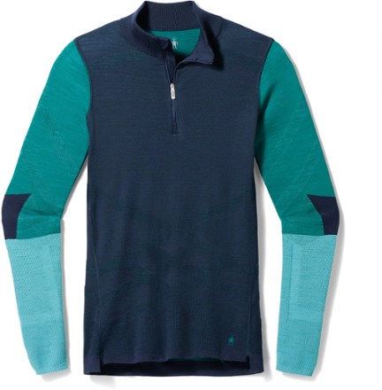 Smartwool Intraknit Merino Colorblock Quarter-Zip Base Layer Top - Women's 0