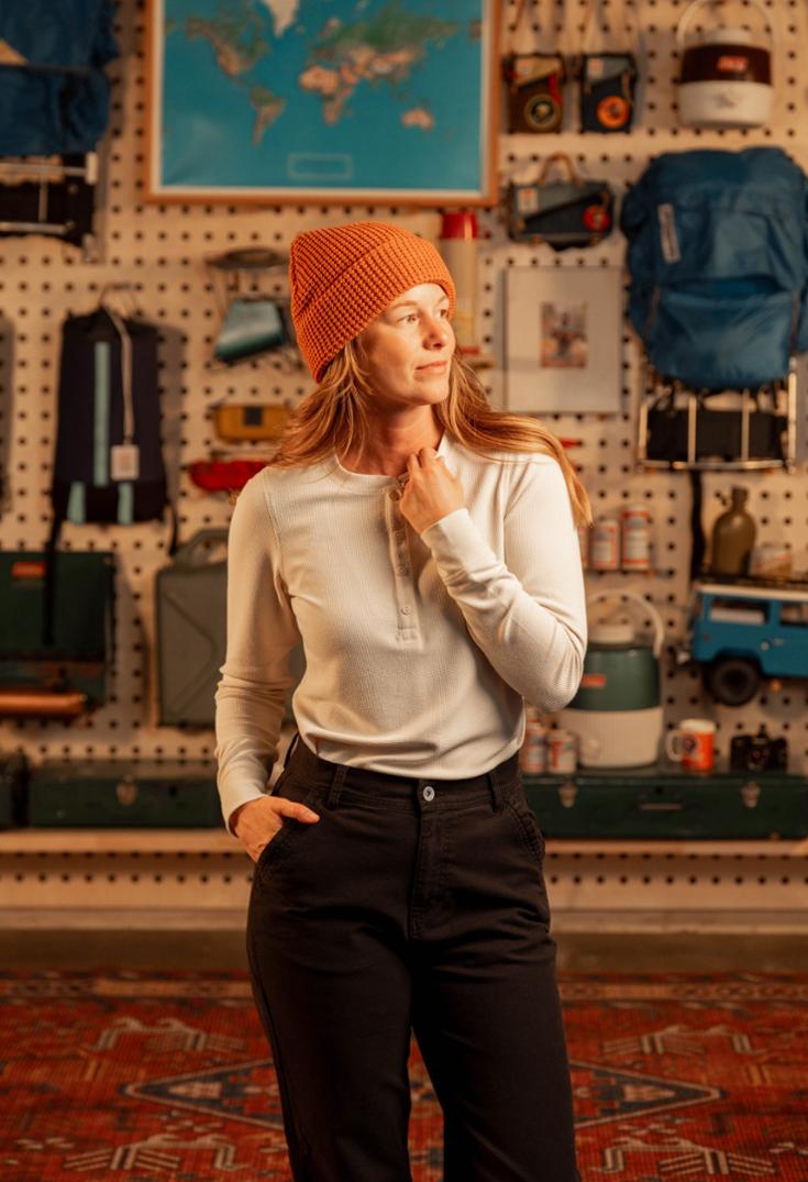 Location Image for Global Waffle Henley Shirt - Women's