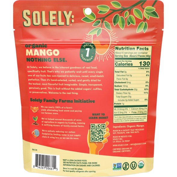 Detail Image of color Organic Mango Halves