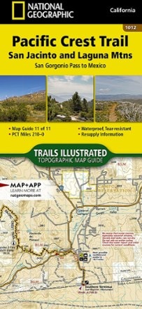 National Geographic Pacific Crest Trail Topographic Map Guide: San Jacinto and Laguna Mountains 0
