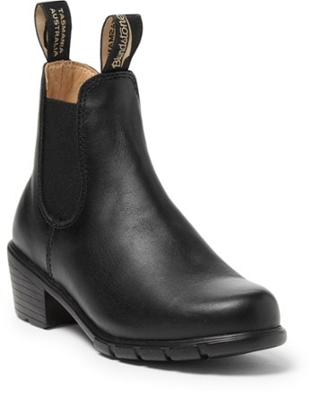 Blundstone Heeled Boots - Women's 3/4 front view (Black)
