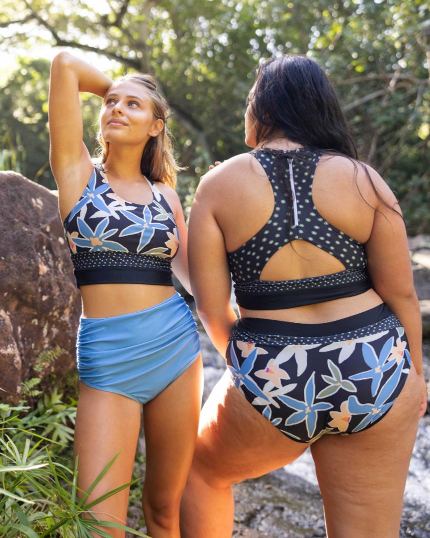 Location Image for Cut Back Crop Swimsuit Top - Women's