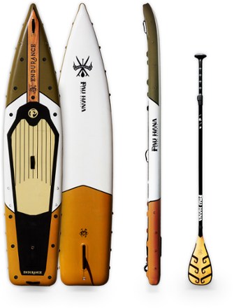 Pau Hana Endurance Air Inflatable Stand Up Paddle Board with Paddle - 12' 1