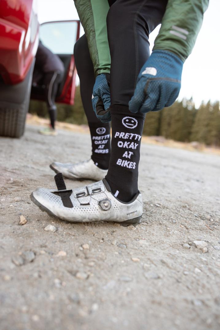 Location Image for Pretty Okay At Bikes Crew Socks