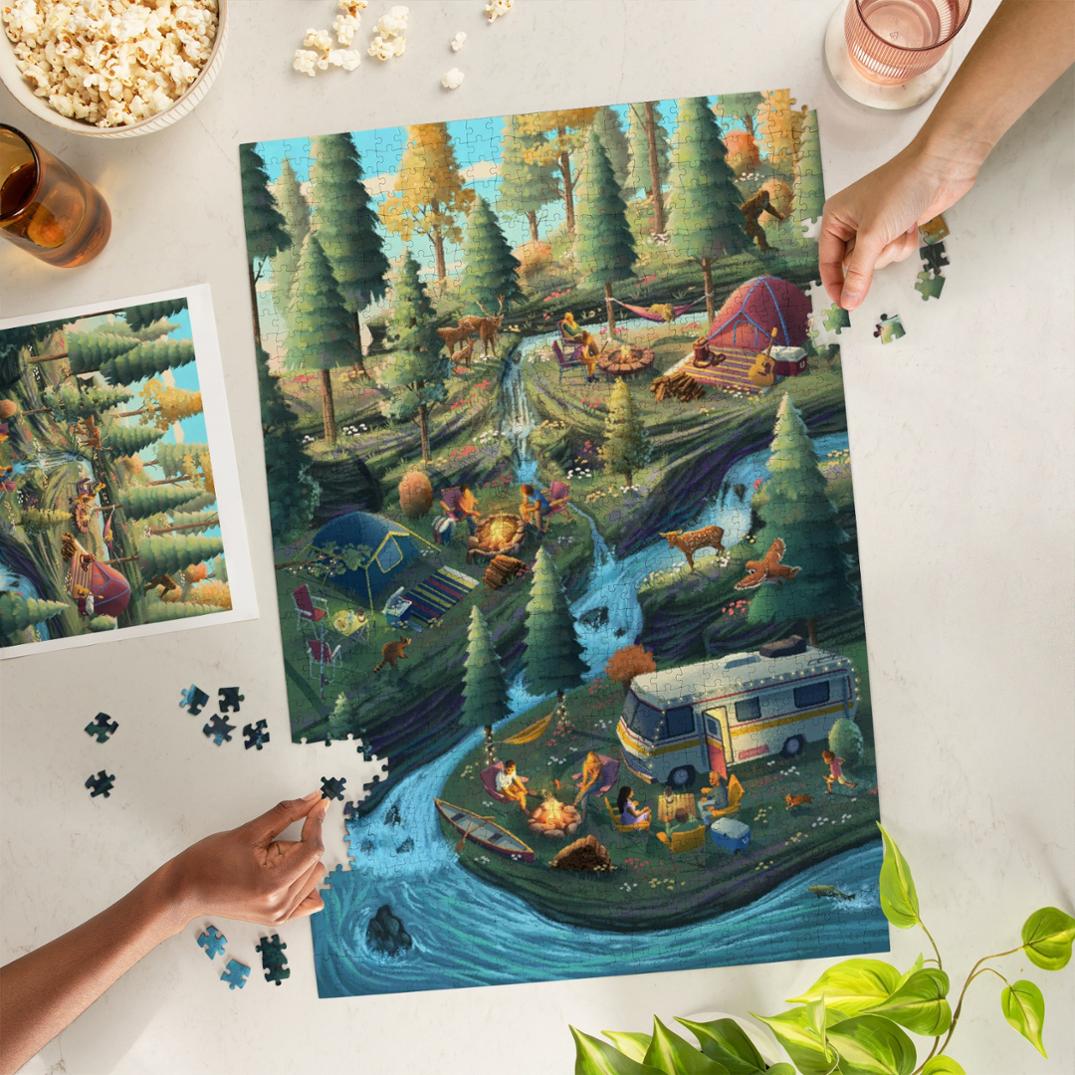 Location Image for Camping Company Puzzle - 1,000 Pieces