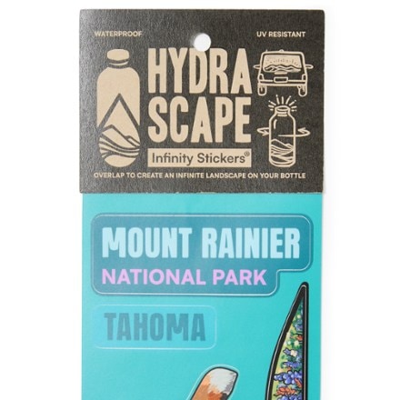 Hydrascape Stickers Mount Rainier National Park Infinity Sticker 1
