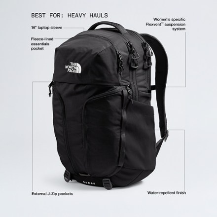 north face backpack women's amazon surge ii The Commuter Laptop The North Face Womens Luxe Surge Backpack is the perfect choice for hauling gear or going to school The North Face Women's Surge