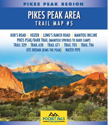Pocket Pals Trail Maps Pikes Peak Region: Pikes Peak Area Trail Map #5 0