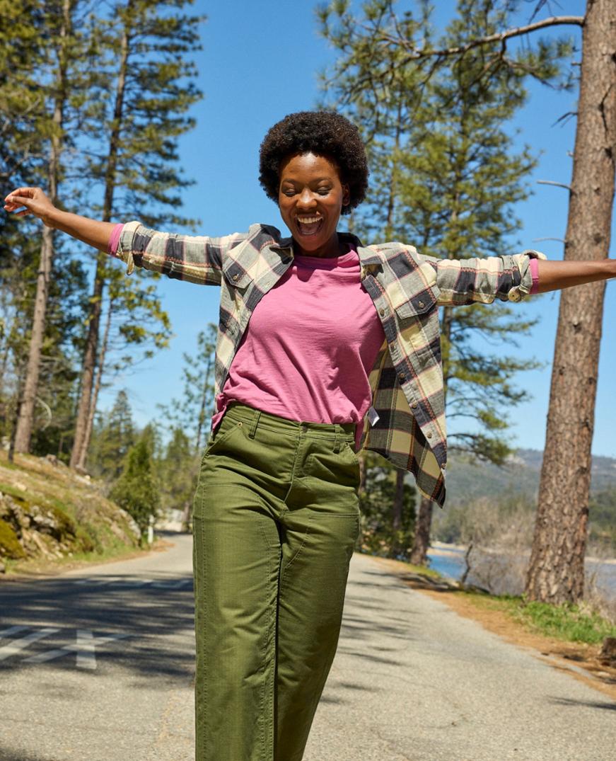 Location Image for Re-Form Flannel Long-Sleeve Shirt - Women's