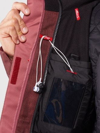 686 SMARTY 3-in-1 Spellbound Jacket - Women's Desert Rose Diamond Texture (earphones not included)