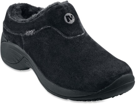 merrell fur lined slip on shoes