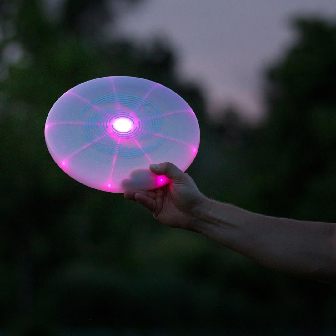 Location Image for Flashflight Rechargeable Light-Up Flying Disc - Disc-O Tech