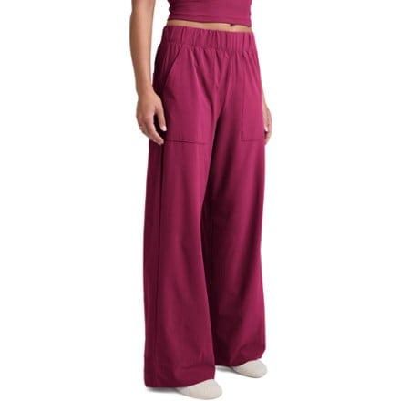 Beyond Yoga Stretch Woven Wide-Leg Pants - Women's 0