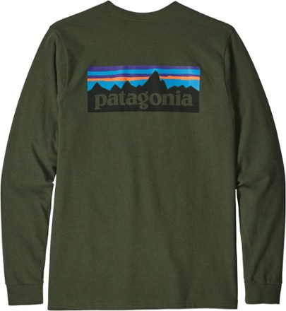 【patagonia】Men's Long-Sleeved '73 Logo Responsibili-Tee Men's 73 Text Logo Long Sleeve Responsibili-Tee – Sports