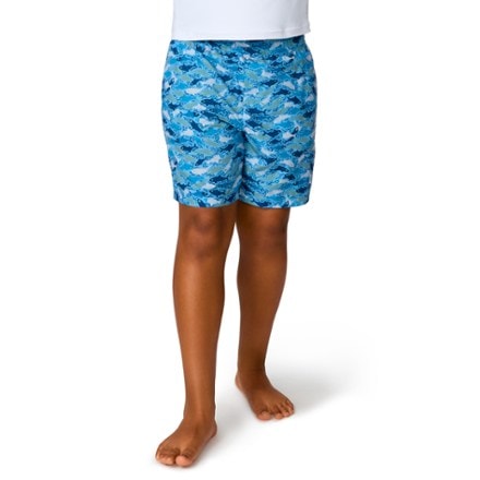 Free Country Full Elastic Waist Swim Shorts - Boys' 2