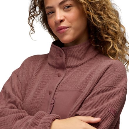 prAna Stretch Zion Fleece Half-Snap - Women's 5