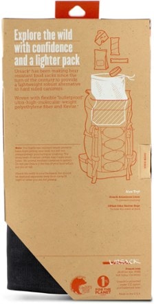Ursack AllMitey Bear and Critter Sack - 10 Liters Back view (Black)