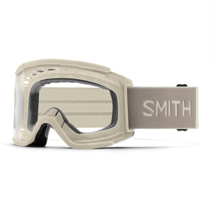 Smith Smith Squad XL Clear MTB Goggles Khaki Clear Anti-Fog - $65.00 at REI.com