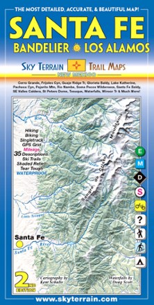 Sky Terrain Trail Maps Santa Fe, Bandelier and Los Alamos Trail Map - 2nd Edition 0